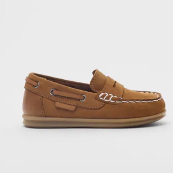 Zara Other - Zara Kids Toddler Boat Shoe Leather Loafer Moc NWT
